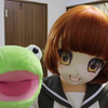 KIGURUMI面具易容小姐姐的手套玩偶，面具的眼睛好可爱（新kig视频