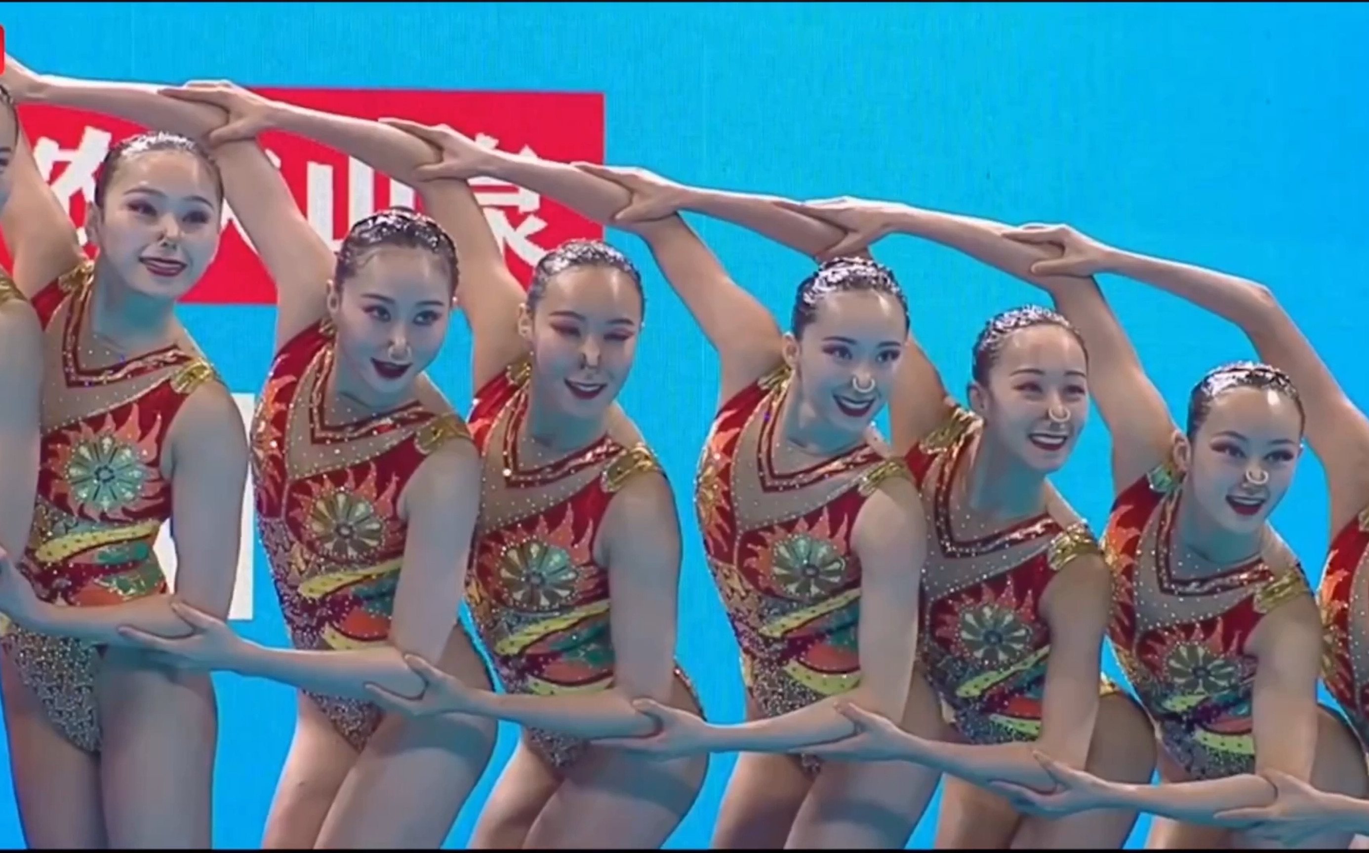 游泳世锦赛中国花样游泳集体自由自选_哔哩哔哩_bilibili