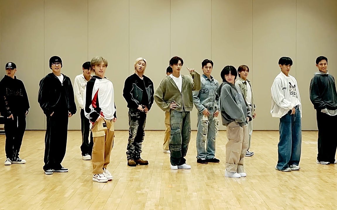 【4K镜面】SEVENTEEN - 音乐之神God of Music 练习室 带节拍 分段循环 直拍 画放大 替音轨♡扒舞专用【中文字幕】