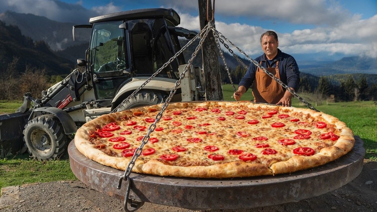老吃家传统，起重机披萨