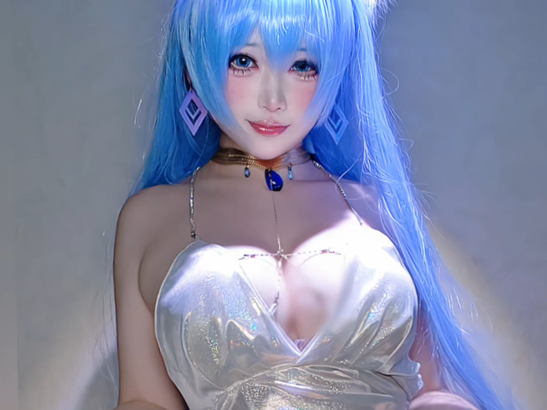 Gracefully slender figure