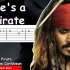 【吉他谱】He'saPirate-加勒比海盗主题曲(超级简单版)