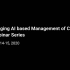 Imaging AI based Management of COVID-19 Webinar Series