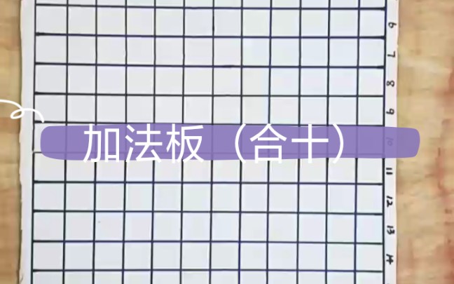 蒙氏数学教具——加法板