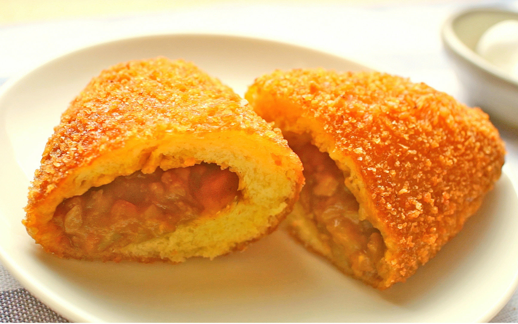 【料理】咖喱面包+半熟蛋-macaroni_哔哩哔哩_bilibili