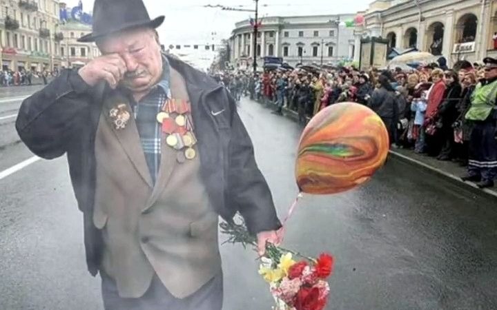 俄罗斯胜利日，苏联老兵胸前挂着沉甸甸的勋章，却发现自己是二战队伍中仅剩下的最后一位军人。