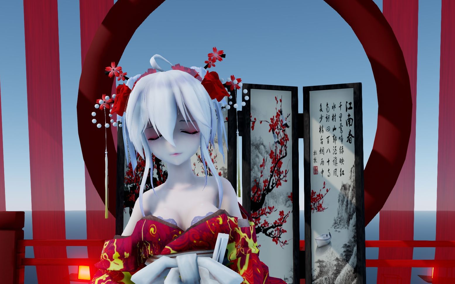 【弱音,MMD,赤伶】位卑未敢忘忧国,哪怕无人知我哔哩哔哩bilibili