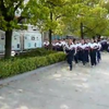 参观岳阳许市中学大课间_跑操