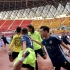 【梁汉文】香港明星足球队vs多彩贵州联队足球友谊赛 热身运动