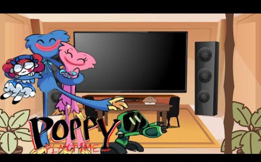 Poppy playtime反应搞笑的视频