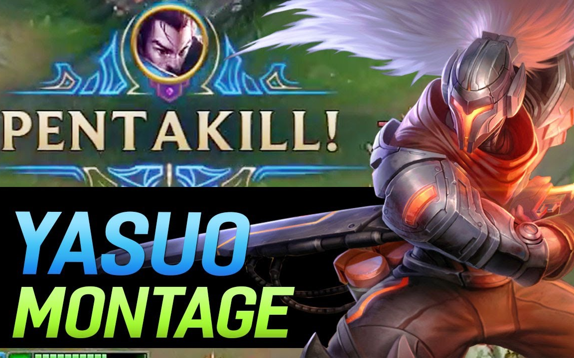 精彩 pentakill 蒙太奇2017 - 最强亚索操作 #1league of legends