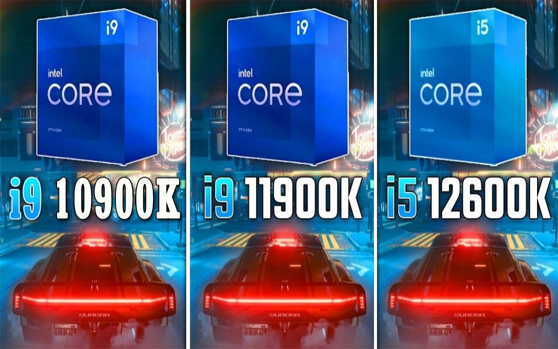 Win11系统】i9-10900K vs i9-11900K vs i5-12600K CPU对比（1080P 