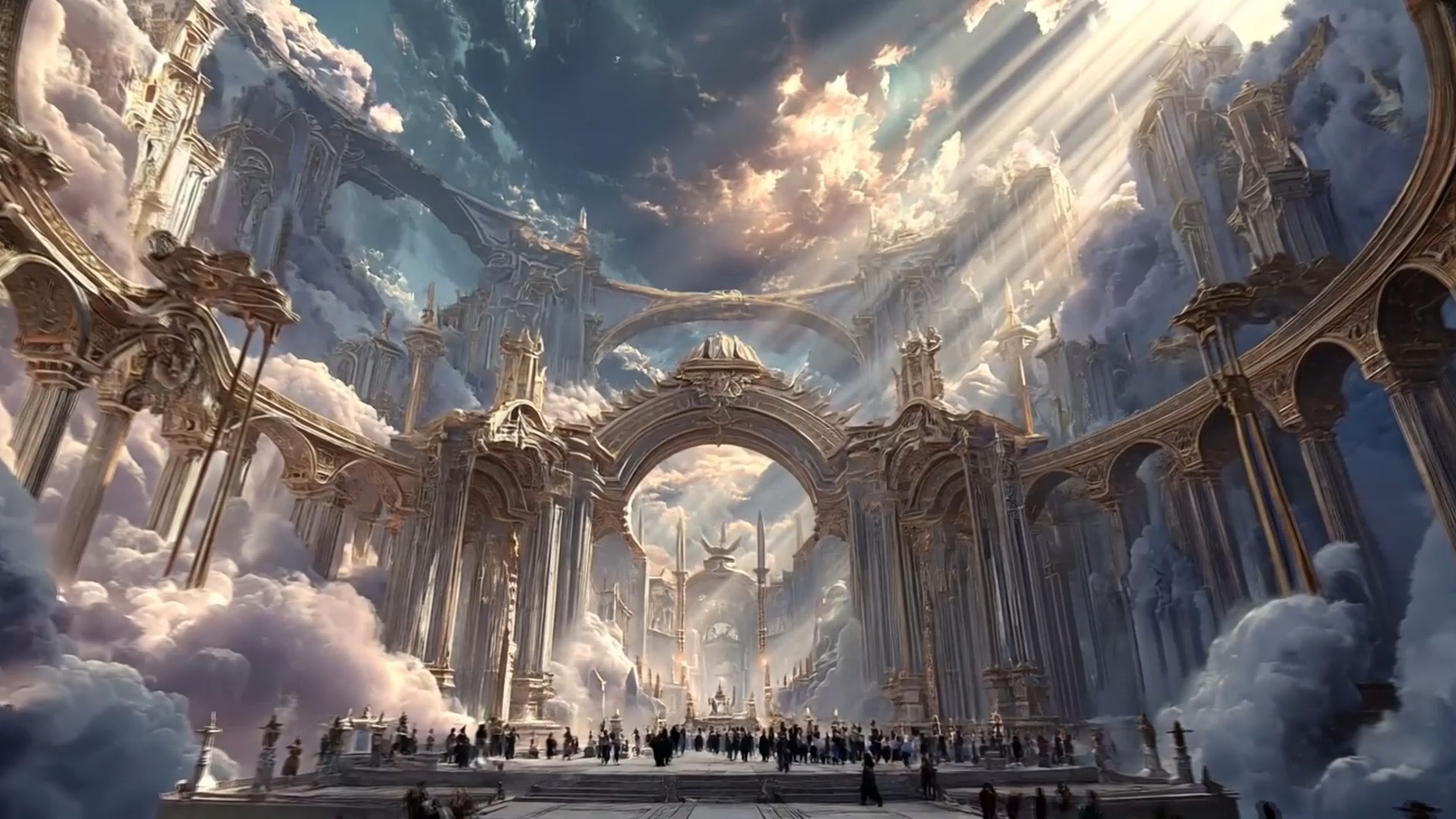 众神之殿的威严 #电影 #小说 #游戏 #场景设计