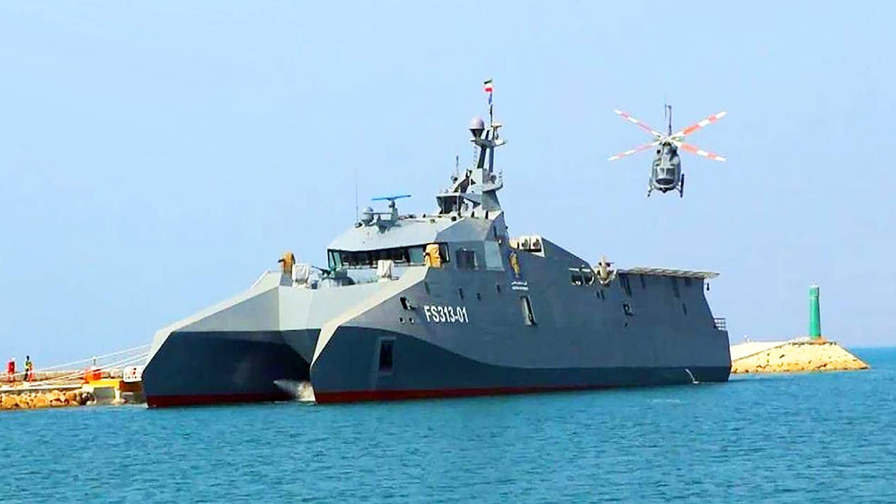 船体采用隐身设计！伊朗首艘防空导弹隐身巡逻舰入列