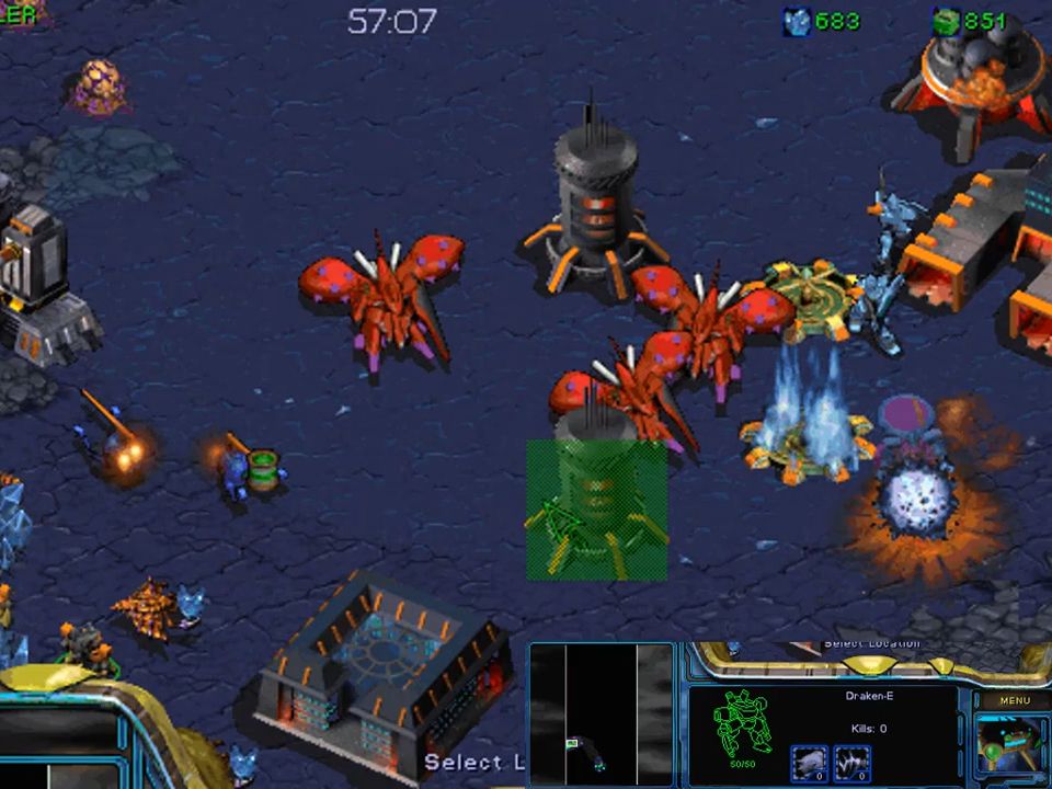 星际争霸1经典mod高达，联邦大于吉翁