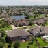 俯瞰路易斯安那州一处郊区住宅区-Aerial Views of Suburban Homes in Louisiana