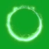 【绿幕菌】旋转粒子光环绿幕素材（无水印）