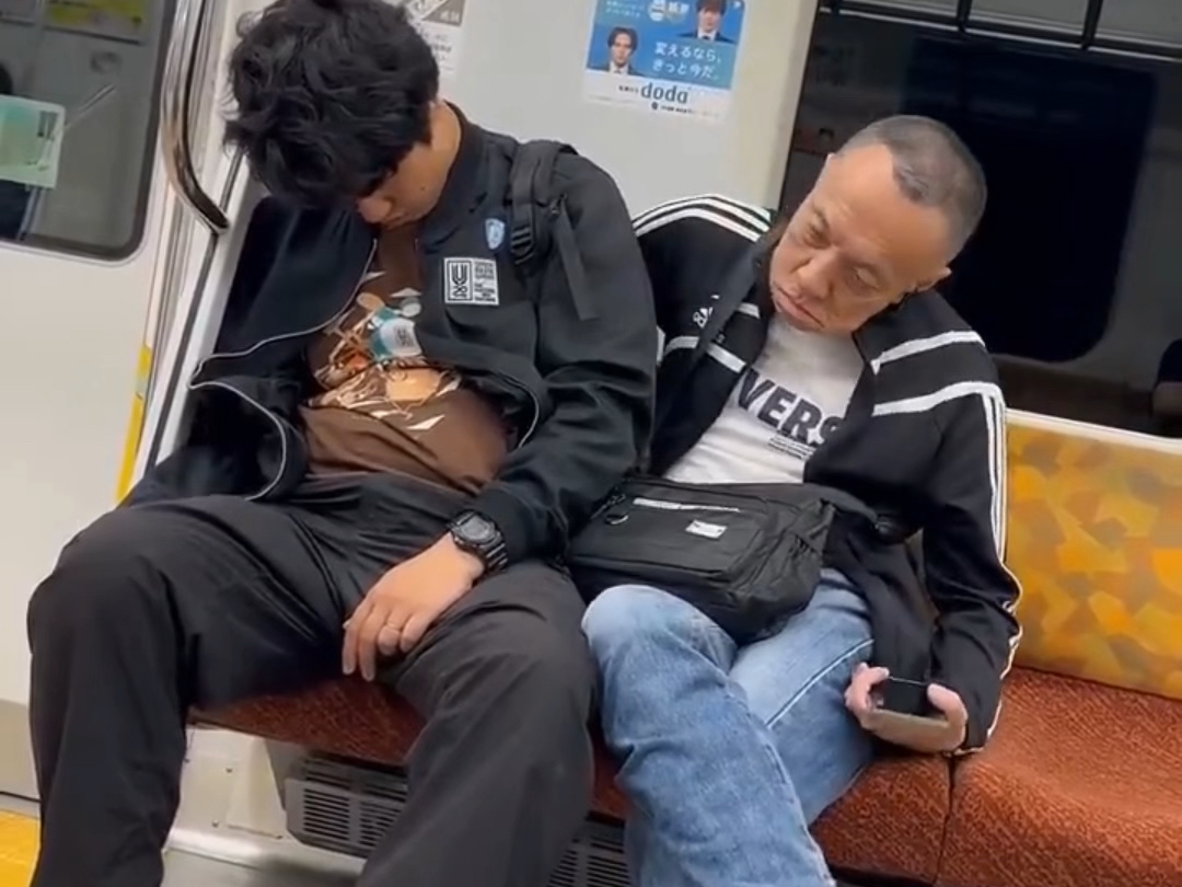Japanese Man Caught Stealing on a Train