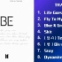 防弹少年团 BTS 【Deluxe Edition 】BE 专辑歌单