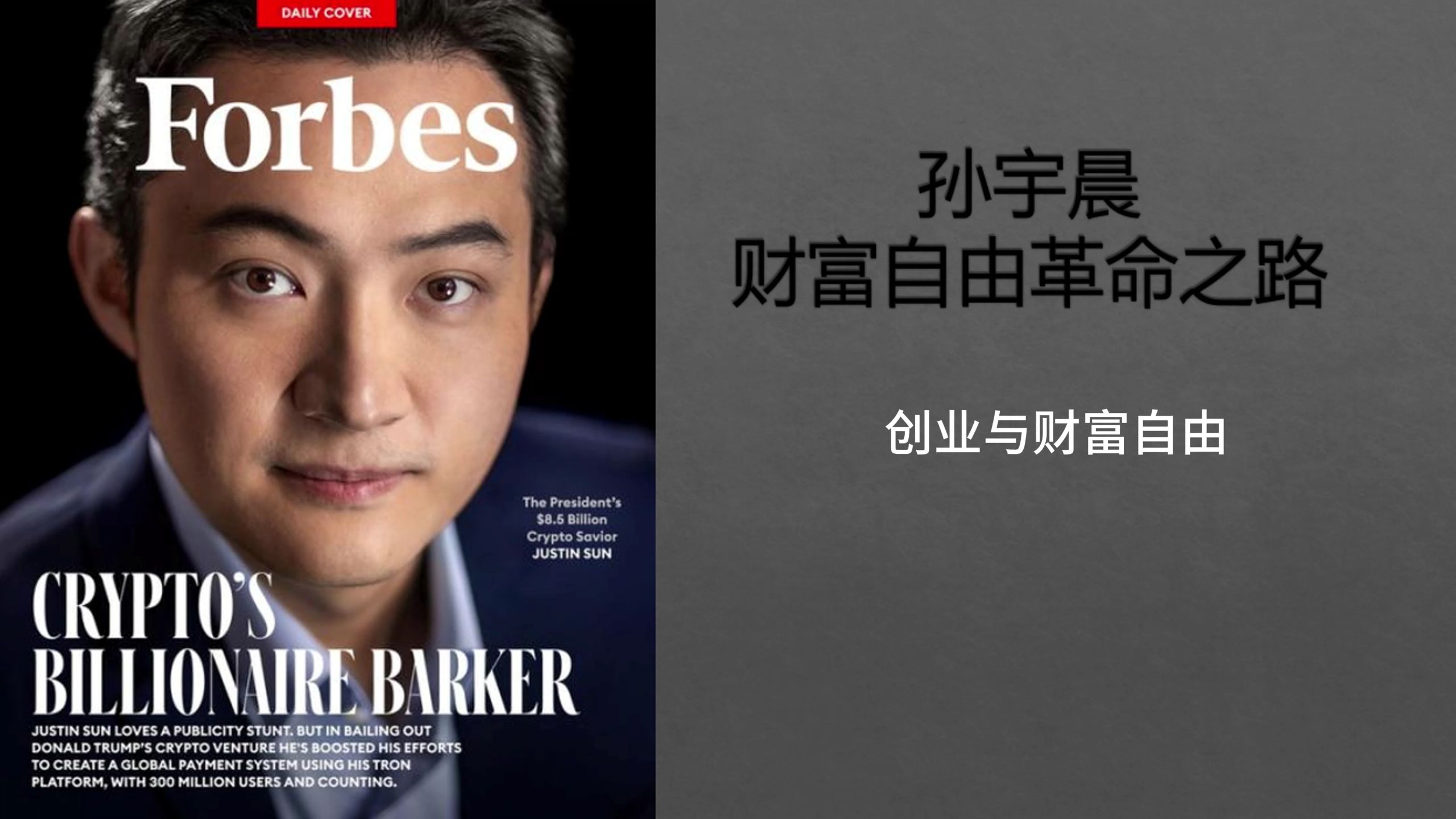 孙宇晨财富自由革命之路004创业与财富自由