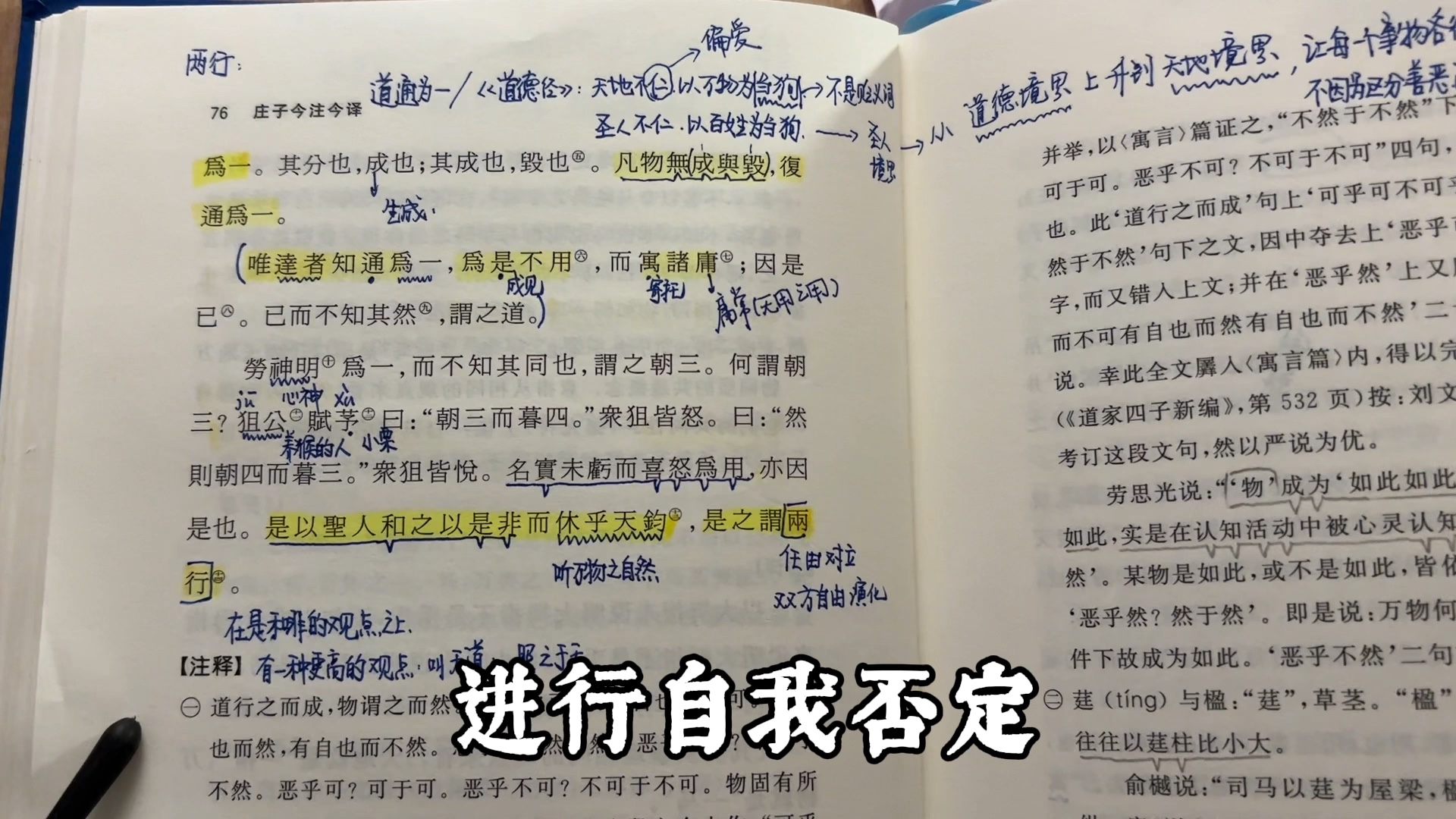 庄子《南华经》阅读体验 陈鼓应《庄子今注今译》