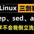 【免费白嫖】B站唯一讲的最好的Linux-三剑客教程，深入理解grep、sed、awk