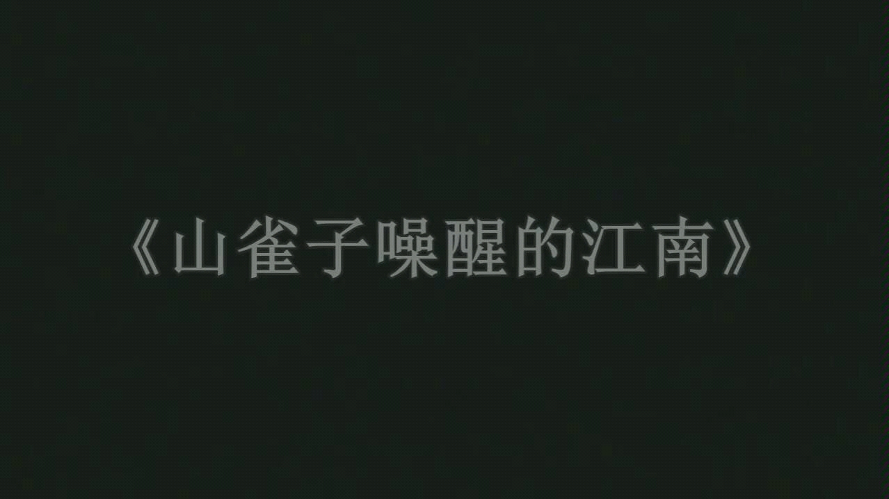 19级任珂珂山雀子噪醒的江南