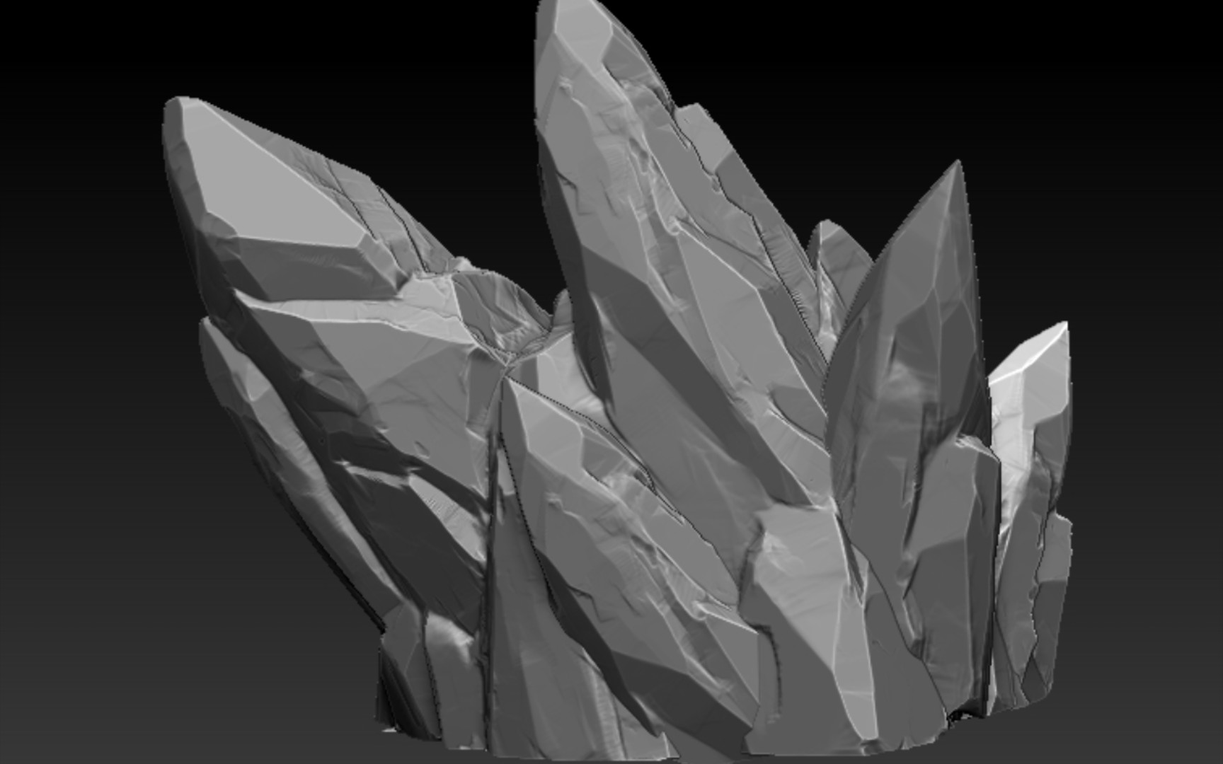 sculpt crystal zbrush ice