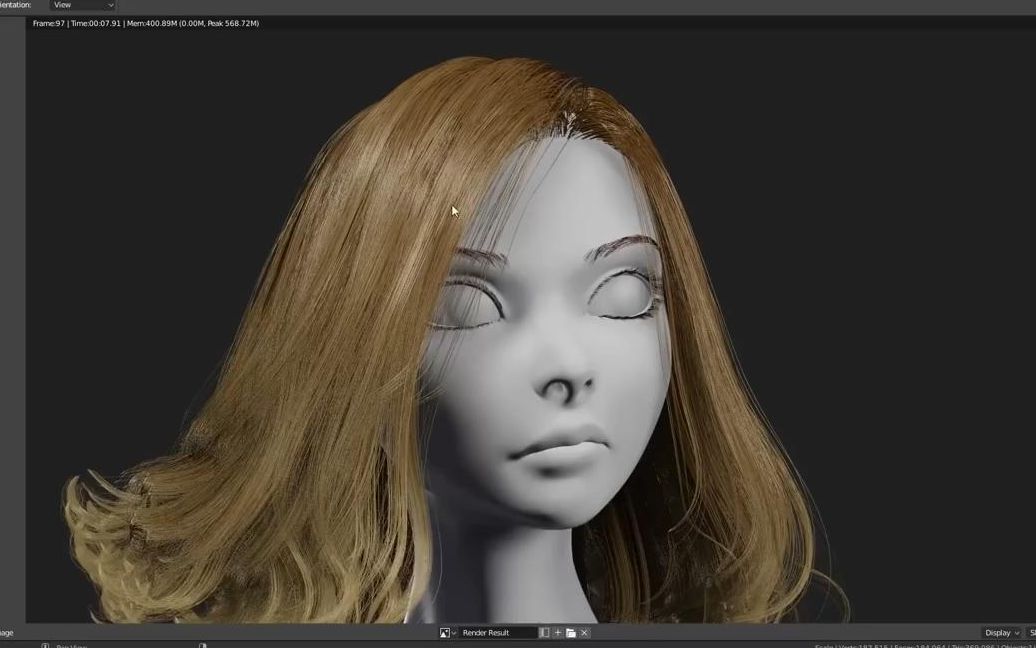 Blender 28 Eevee Hair Shading Tutorial哔哩哔哩bilibili 