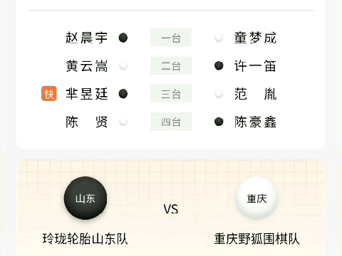 明日围甲第五轮开赛：再现双龙会，柯洁执黑对丁浩，卡子对龙哥！