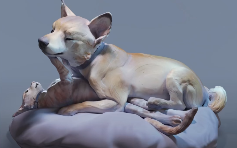 【ZBrush教程】动物雕刻建模 Artistic Animal CG Sculpture哔哩哔哩bilibili