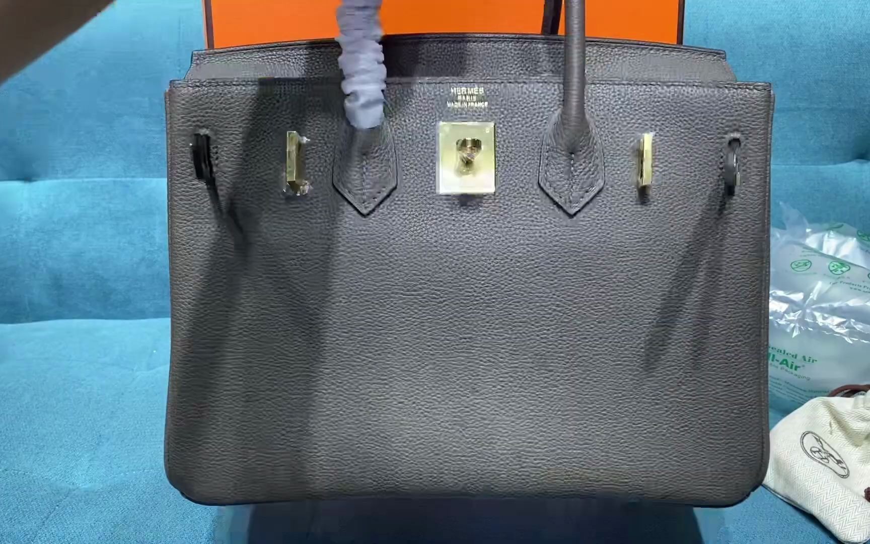 饼姐说包：微284872371 纯手工原厂皮HERMES爱马仕Birkin铂金包30手提包 