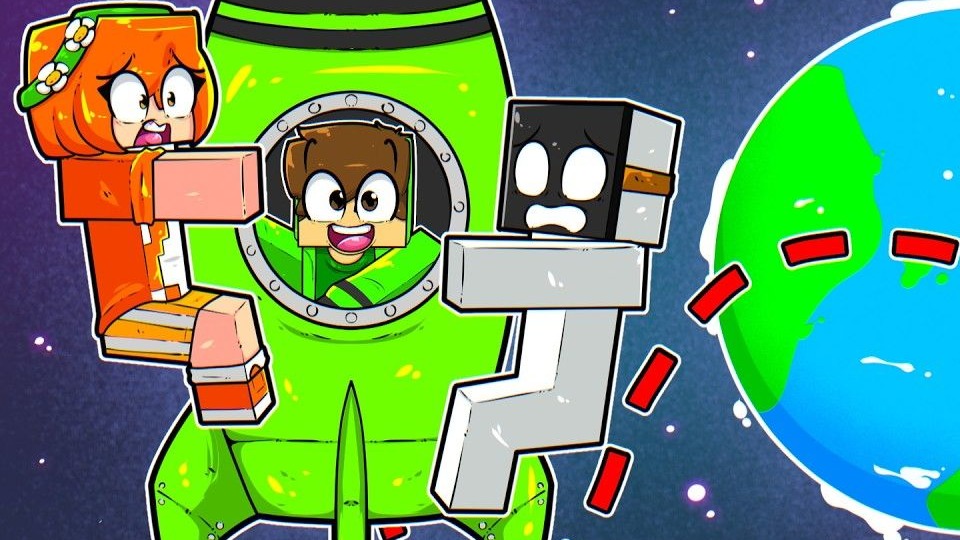 我的世界：建造火箭躲避流星雨！