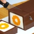 把牛奶、巧克力、橘子做成一块砖，来自强迫症甜品师傅的创作！