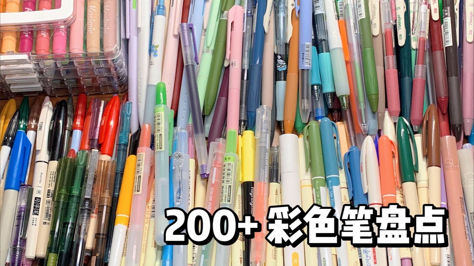 熬夜整理200+彩色笔大盘点  买彩色笔之前先看这条视频！