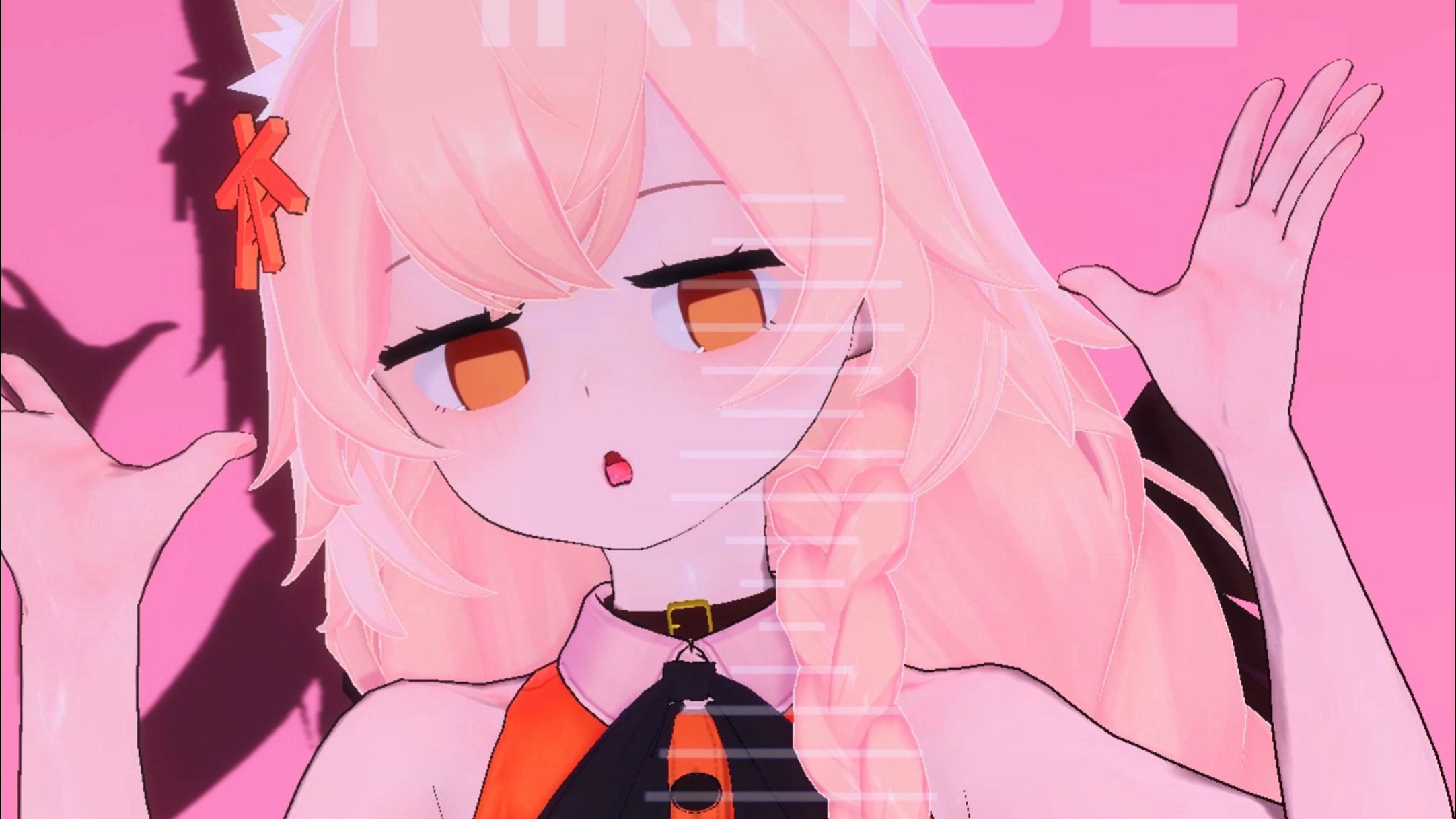 正在推荐实用好物的金发小女孩