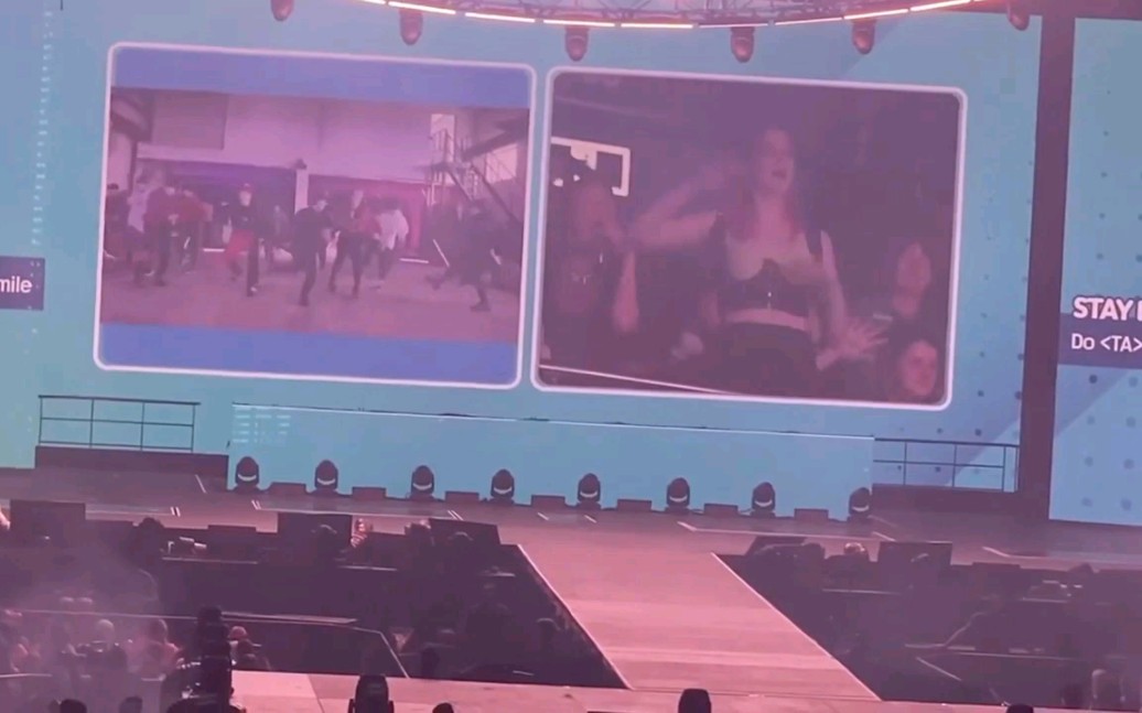 Stray Kids演唱会大屏幕粉丝随机舞蹈