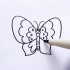 很简单的蝴蝶简笔画