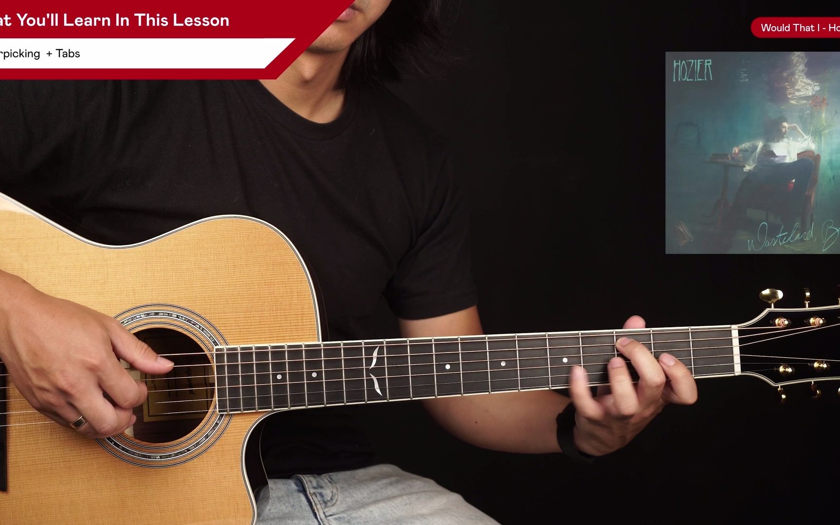 Would That I Guitar Tutorial Hozier Guitar Lesson Fingerpicking