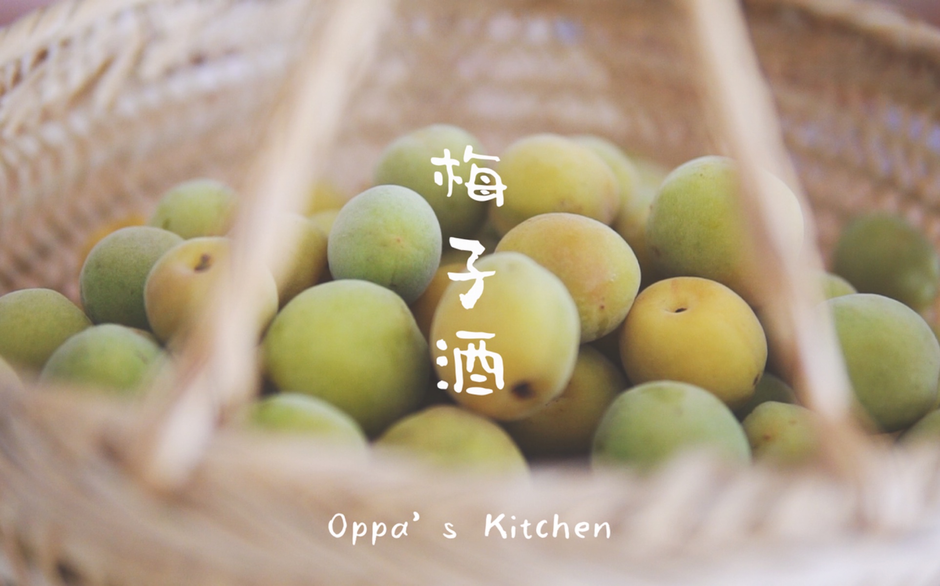 Oppa's Kitchen 欧巴的厨房 No.1:自酿梅子酒哔哩哔哩bilibili