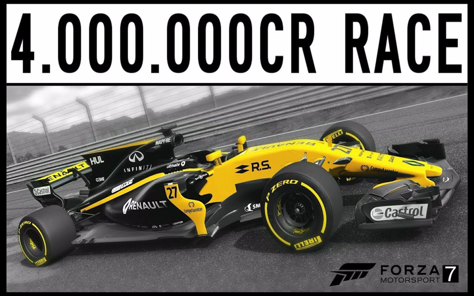 【极限竞速7】f1纽北狂飙50圈!价值400万cr的一场比赛!