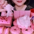 [MINIYU 喂食] 喂你吃满满一桌的粉色甜点，感觉粉色精灵要出现了！｜a collection of pink de
