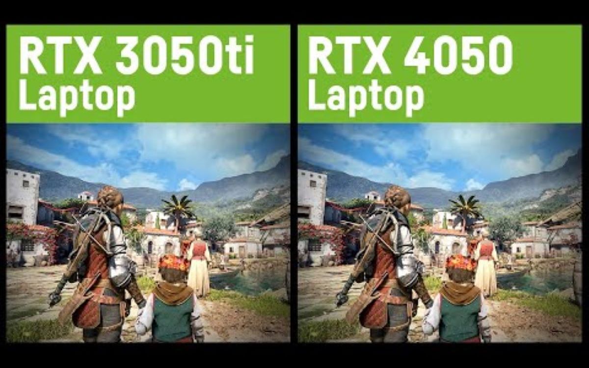 RTX 3050ti(75w) vs RTX 4050(85w) 笔记本显卡游戏对比测试