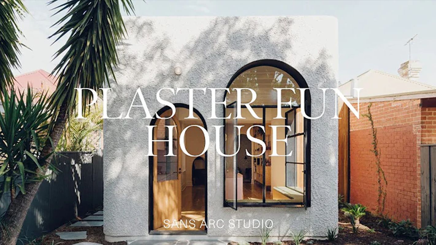 【澳洲Plaster Fun House】建筑师设计了一个带有甜美花园的俏皮小房子（中英双字）
