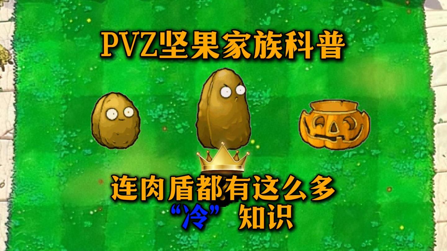 PVZ坚果家族科普,肉盾都有超多冷知识，不信你每一个都知道！