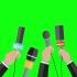 【绿幕素材】新闻报道员麦克风绿屏素材无版权无水印［1080p HD］