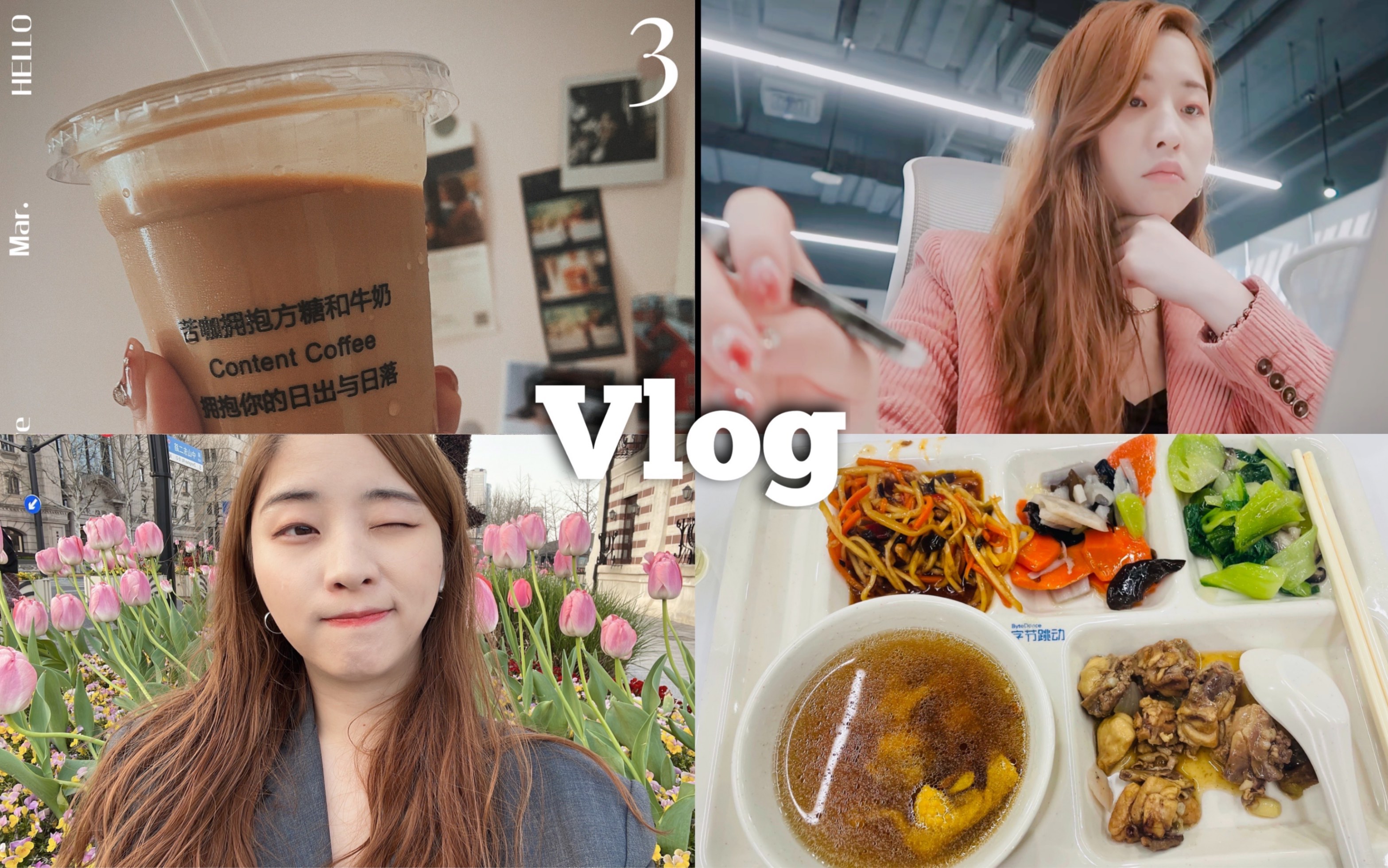 Vlog54. 上海互联网大厂日常|去外滩见郁金香|居家办公|隔离|做饭哔哩哔哩bilibili