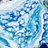 爱上流体画 · 蓝色海洋系列 · 结合刮刀制作出大细胞！