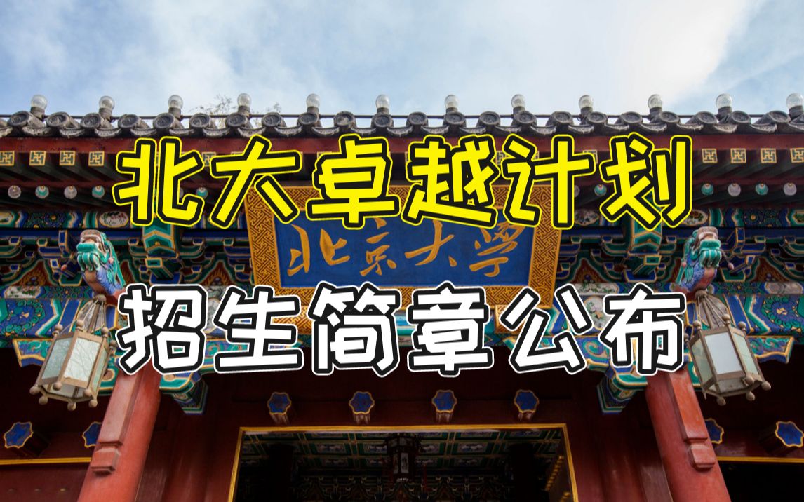 14岁录取北大?北京大学“物理卓越计划”招生简章公布!哔哩哔哩bilibili