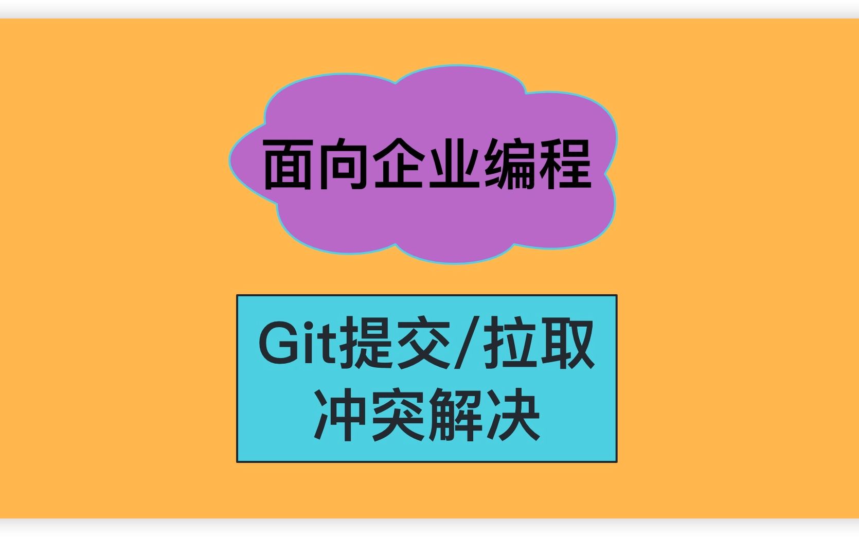 Git提交代码&拉取代码&冲突解决